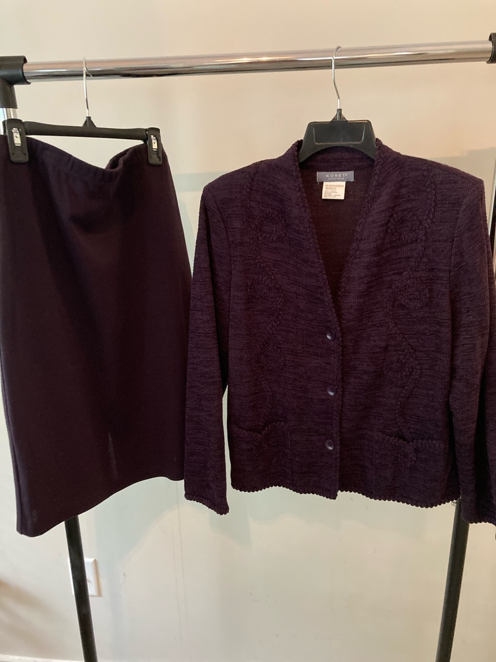 Koret Deep Plum Pencil Skirt